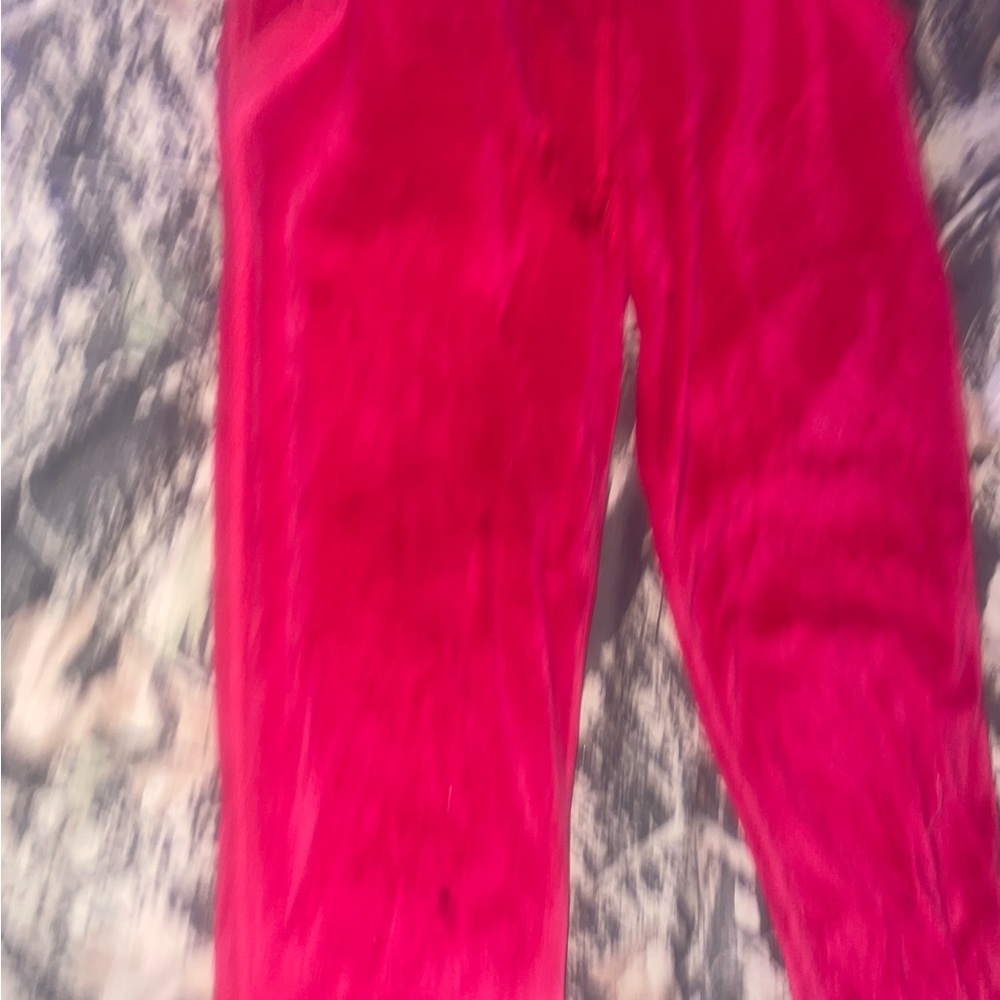 Vibrant Red Pants